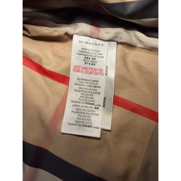 Burberry quilted toddler jacket baby blue size 9m - Picture 3 of 6